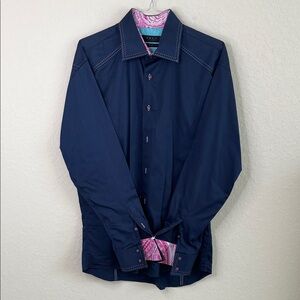 Men's Navy Dress Shirt